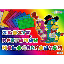 Barevné papíry B4 Holograf 8 listů