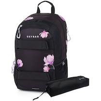 Batoh studentský OXY Sport Flowers + Etue zdarma