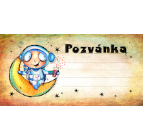Dětská pozvánka Kosmonaut 10ks