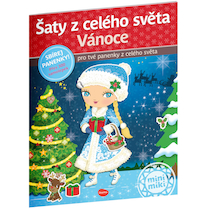 Kniha samolepek - Šaty z celého světa Vánoce
