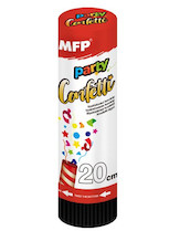 Konfety vystřelovací metalické 20cm 1ks