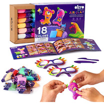 Kreativní sada OKTO Samoschnoucí modelovací hmota set 18 barev