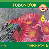 Křídy 8511 6ks prašné TOISON D'OR