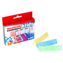 Křídy na chodník trojhranné 6ks