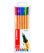 Liner STABILO Point 88 sada 6 ks barev