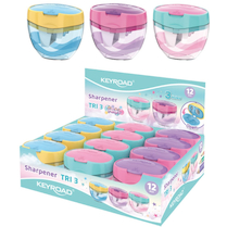 Ořezávátko KEYROAD Trio pastelové plast