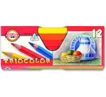Pastelky 3152 12ks trojhranné silné