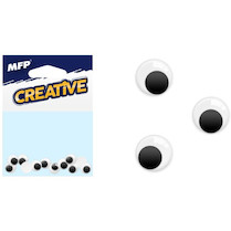 Pohyblivé oči 2,5cm 12ks