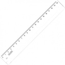 Pravítko 20cm transparentní