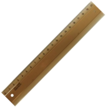 Pravítko 20cm kouřové