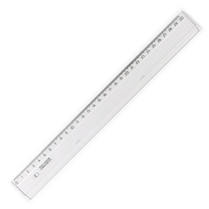 Pravítko 30cm transparentní