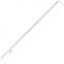 Pravítko 40cm transparentní