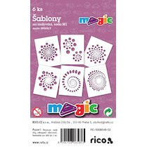Šablony papírové Magic 6ks Spirály