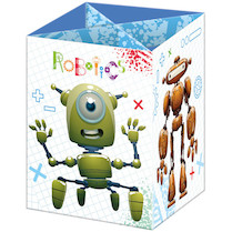 Stojánek na tužky papírový Robotics