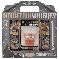 Kosmetická sada Mountain Whiskey sprchový gel 100 ml, mýdlo 70 g a šampon 100 ml