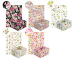 Balicí papír Neutral Flowers 200x70cm mix