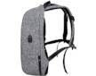 Batoh Bestlife Travel Safe 15,6" šedý žíhaný