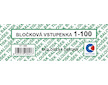 Bločková vstupenka 1- 100
