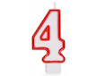 Svíčka číslo ''4'' 75mm