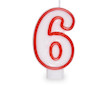 Svíčka číslo ''6'' 75mm
