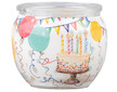 Svíčka sklo 70x62mm vonná Birthday