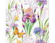 Ubrousky s Iris with Butterfly