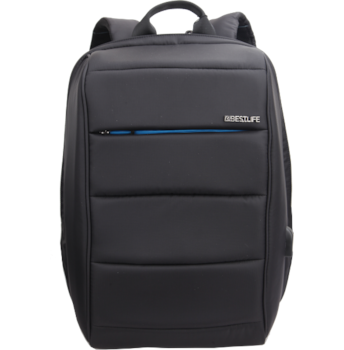 Batoh Bestlife Travel Safe 15,6" černomodrý