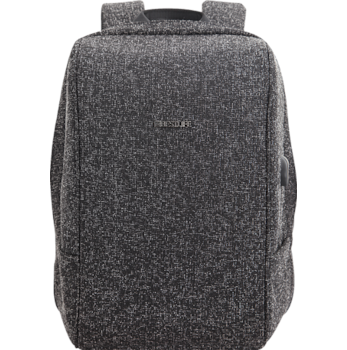 Batoh Bestlife Travel Safe 15,6" černý žíhaný
