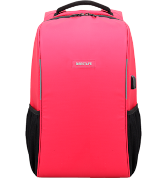 Batoh Bestlife Travel Safe 15,6" červený