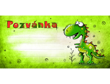 Dětská pozvánka Dráček 10ks