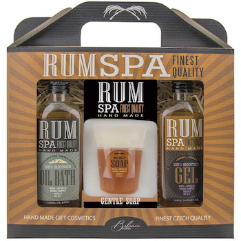 Kosmetická sada Rum Spa sprchový gel 100 ml, mýdlo 70 g a lázeň 100 ml