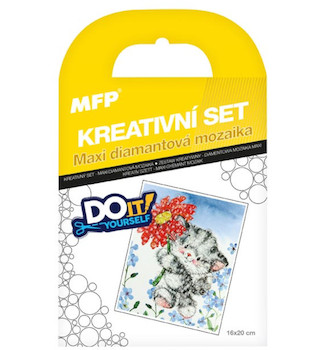 Kreativní sada Diamantová mozaika Kotě