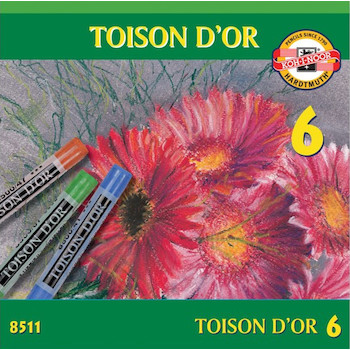 Křídy 8511 6ks prašné TOISON D'OR
