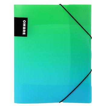Mapa tříklopá OMBRE zelená