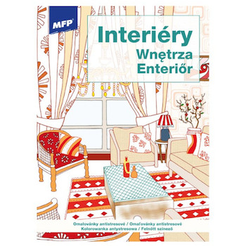 Omalovánka A4 Antistresová Interiéry