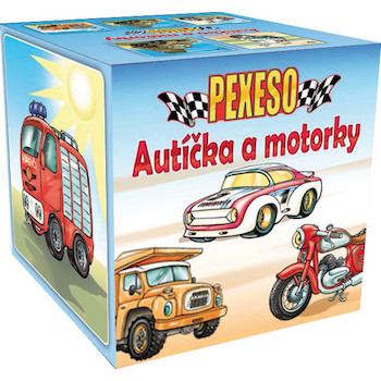 Pexeso Autíčka a motorky v papírovém boxu