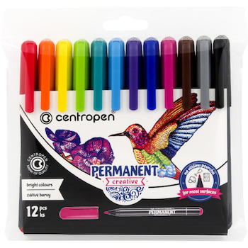 Popisovač Centropen 2896 Permanent Creative sada 12ks