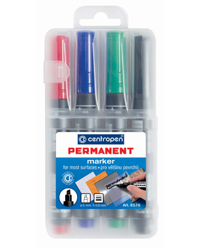 Popisovač Centropen 8576 Permanent 4ks
