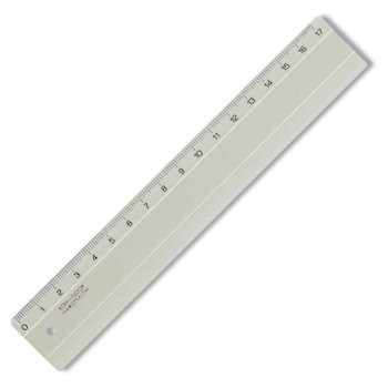 Pravítko 17cm transparentní