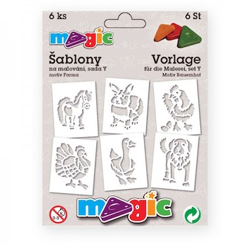Šablony papírové Magic 6ks Farma
