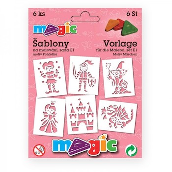 Šablony papírové Magic 6ks Pohádka