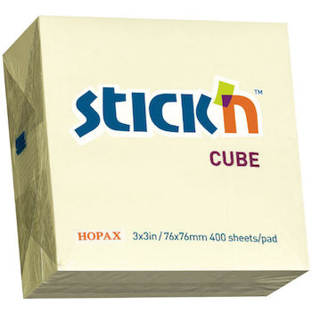 Samolepicí bloček Stick'n pastel žlutý