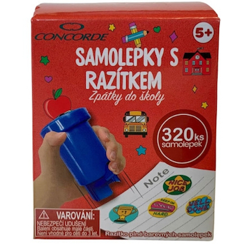 Samolepky s razítkem Zpátky do školy