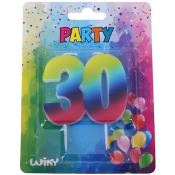 Svíčka číslo Duha ''30'' 60mm