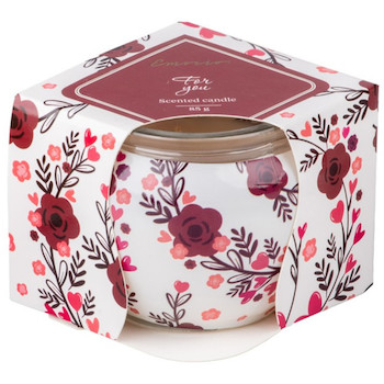 Svíčka sklo 70x62mm vonná For You
