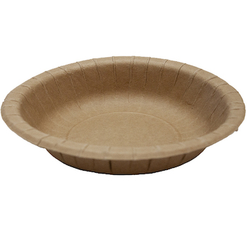 Talíře jednorázové papírové Kraft hluboké 20cm 50ks