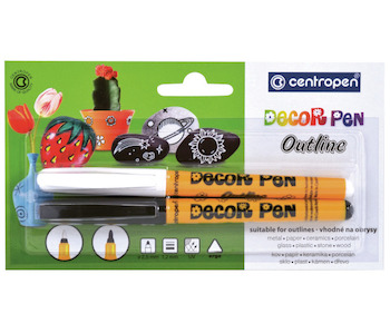 Značkovač Centropen 2628 Decor Pen Outline 