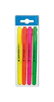 Zvýrazňovač Centropen 8722 sada 4 ks